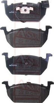 ASVA AKD-23109 - Bremžu uzliku kompl., Disku bremzes www.autospares.lv