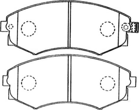 Roulunds Rubber 485281 - Bremžu uzliku kompl., Disku bremzes autospares.lv