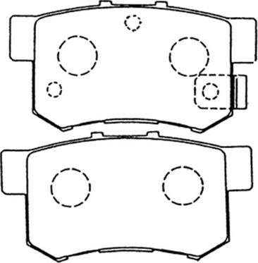 ASVA AKDC-1119 - Bremžu uzliku kompl., Disku bremzes www.autospares.lv