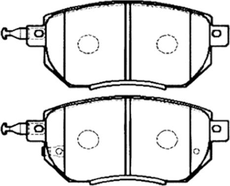 ASVA AKD-CA093 - Bremžu uzliku kompl., Disku bremzes www.autospares.lv