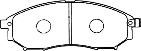 ASVA AKD-EG090 - Brake Pad Set, disc brake www.autospares.lv