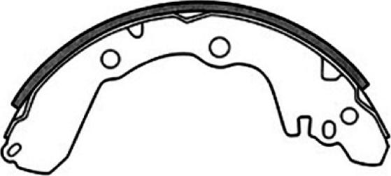 ASVA AKS-6701 - Brake Shoe Set www.autospares.lv