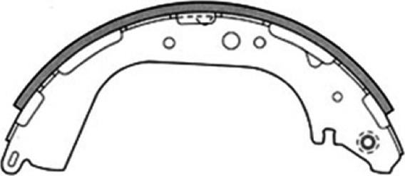 ASVA AKS-1189 - Brake Shoe Set www.autospares.lv