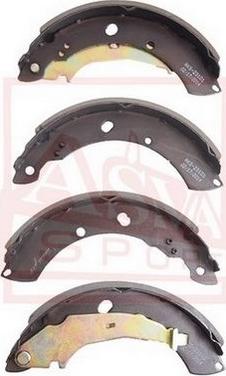 ASVA AKS-23101 - Brake Shoe Set www.autospares.lv