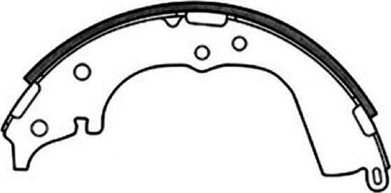 ASVA AKS-2330 - Brake Shoe Set www.autospares.lv