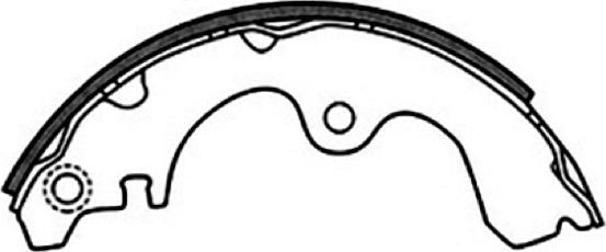 ASVA AKS-2321 - Brake Shoe Set www.autospares.lv