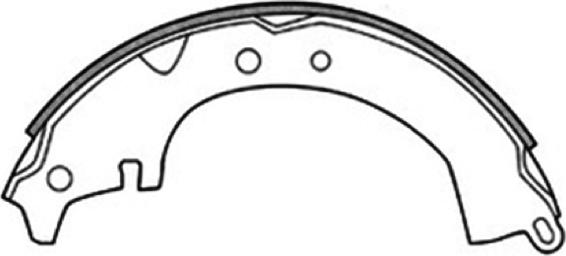 ASVA AKS-2232 - Brake Shoe Set www.autospares.lv