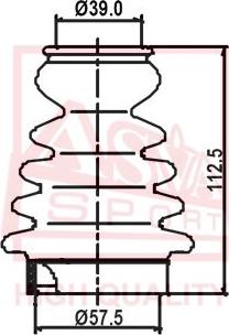 ASVA ASBT-144 - Пыльник, приводной вал www.autospares.lv