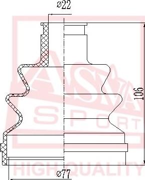 ASVA ASBT-164 - Putekļusargs, Piedziņas vārpsta www.autospares.lv