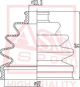 ASVA ASBT-110 - Putekļusargs, Piedziņas vārpsta www.autospares.lv