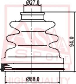 ASVA ASBT-137 - Putekļusargs, Piedziņas vārpsta www.autospares.lv