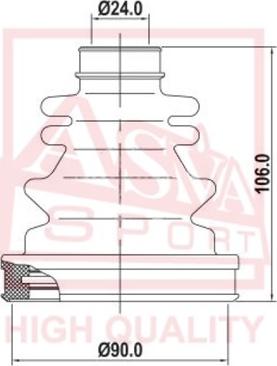 ASVA ASBT-129 - Пыльник, приводной вал www.autospares.lv