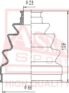 ASVA ASBT-127 - Пыльник, приводной вал www.autospares.lv