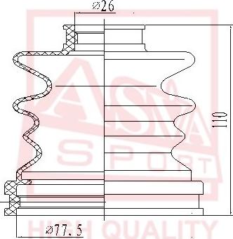 ASVA ASBT-12 - Putekļusargs, Piedziņas vārpsta www.autospares.lv