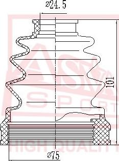 ASVA ASBT-80 - Putekļusargs, Piedziņas vārpsta www.autospares.lv