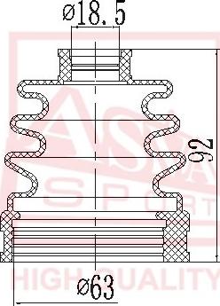 ASVA ASBT-30 - Пыльник, приводной вал www.autospares.lv