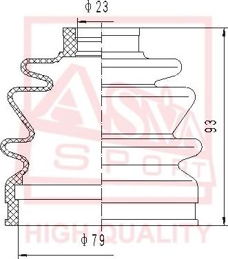 ASVA ASBT-26 - Putekļusargs, Piedziņas vārpsta autospares.lv