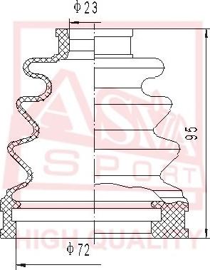 ASVA ASBT-2068 - Putekļusargs, Piedziņas vārpsta autospares.lv