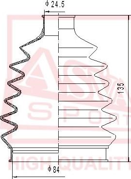 ASVA ASBT-2017 - Putekļusargs, Piedziņas vārpsta www.autospares.lv