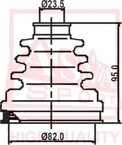 ASVA ASBT-2120 - Putekļusargs, Piedziņas vārpsta www.autospares.lv