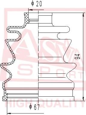 ASVA ASBT-23 - Putekļusargs, Piedziņas vārpsta www.autospares.lv