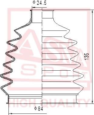 ASVA ASBT-76 - Putekļusargs, Piedziņas vārpsta www.autospares.lv