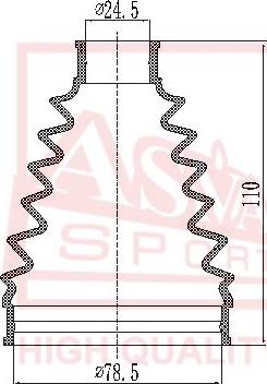 ASVA ASBT-AVRT27 - Пыльник, приводной вал www.autospares.lv