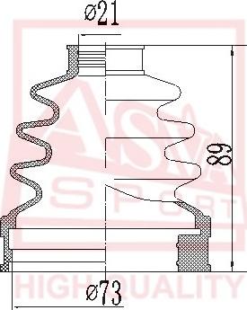 ASVA ASBT-INC11X - Putekļusargs, Piedziņas vārpsta www.autospares.lv