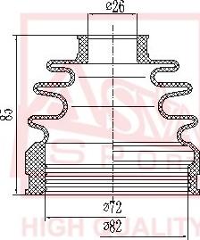 ASVA ASBT-INCW5 - Putekļusargs, Piedziņas vārpsta www.autospares.lv