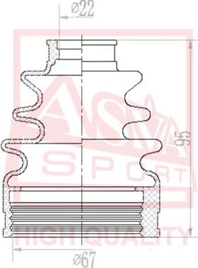 ASVA ASBT-INCY2 - Putekļusargs, Piedziņas vārpsta www.autospares.lv