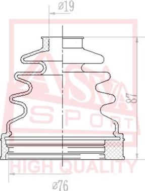 ASVA ASBT-INFF2 - Putekļusargs, Piedziņas vārpsta www.autospares.lv