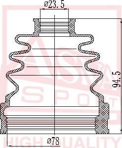 ASVA ASBT-INJ10A - Putekļusargs, Piedziņas vārpsta www.autospares.lv