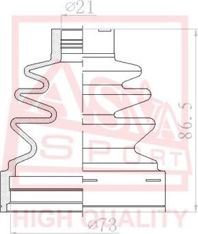 ASVA ASBT-INN16 - Putekļusargs, Piedziņas vārpsta www.autospares.lv