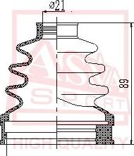 ASVA ASBT-INSOL - Пыльник, приводной вал www.autospares.lv