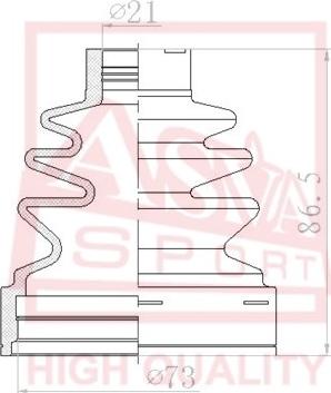 ASVA ASBT-INZ36 - Putekļusargs, Piedziņas vārpsta www.autospares.lv