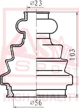 ASVA ASBT-T5M1 - Putekļusargs, Piedziņas vārpsta www.autospares.lv