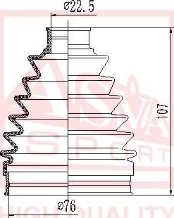 ASVA ASBT-TD2 - Putekļusargs, Piedziņas vārpsta www.autospares.lv