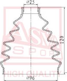 ASVA ASBT-TG - Пыльник, приводной вал www.autospares.lv