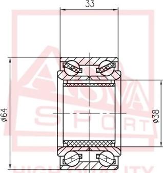 ASVA DAC38640036-33 - Riteņa rumbas gultnis www.autospares.lv