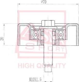 ASVA FDBP-008 - Spriegotājrullītis, Ķīļsiksna www.autospares.lv