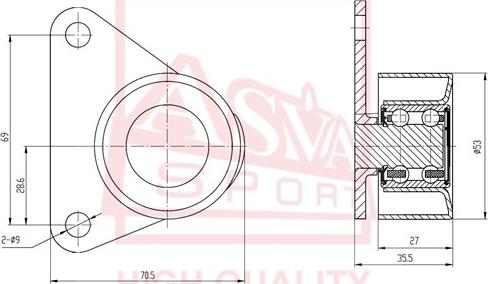 ASVA FDBP-016 - Spriegotājrullītis, Ķīļsiksna www.autospares.lv