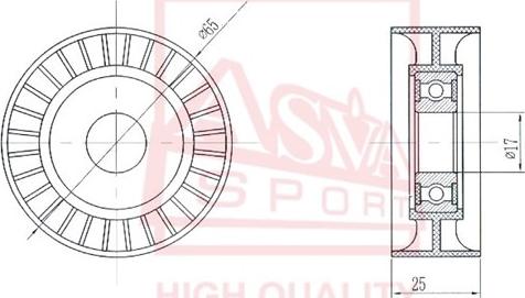 ASVA FDBP-013 - Spriegotājrullītis, Ķīļsiksna www.autospares.lv