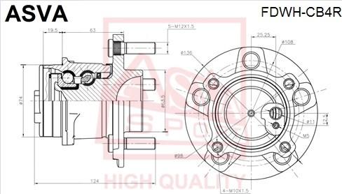 ASVA FDWH-CB4R - Riteņa rumba autospares.lv