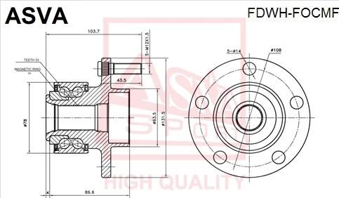 ASVA FDWH-FOCMF - Riteņa rumba www.autospares.lv