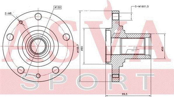 ASVA FTWH-DUCF - Riteņa rumba www.autospares.lv