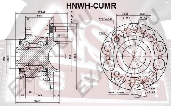 ASVA HNWH-CUMR - Riteņa rumba www.autospares.lv