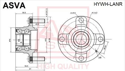 ASVA HYWH-LANR - Riteņa rumba www.autospares.lv