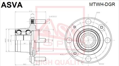 ASVA MTWH-DGR - Riteņa rumba www.autospares.lv