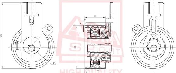 ASVA MZBP-003 - Spriegotājrullītis, Ķīļsiksna www.autospares.lv