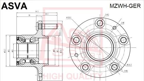 ASVA MZWH-GER - Riteņa rumba www.autospares.lv